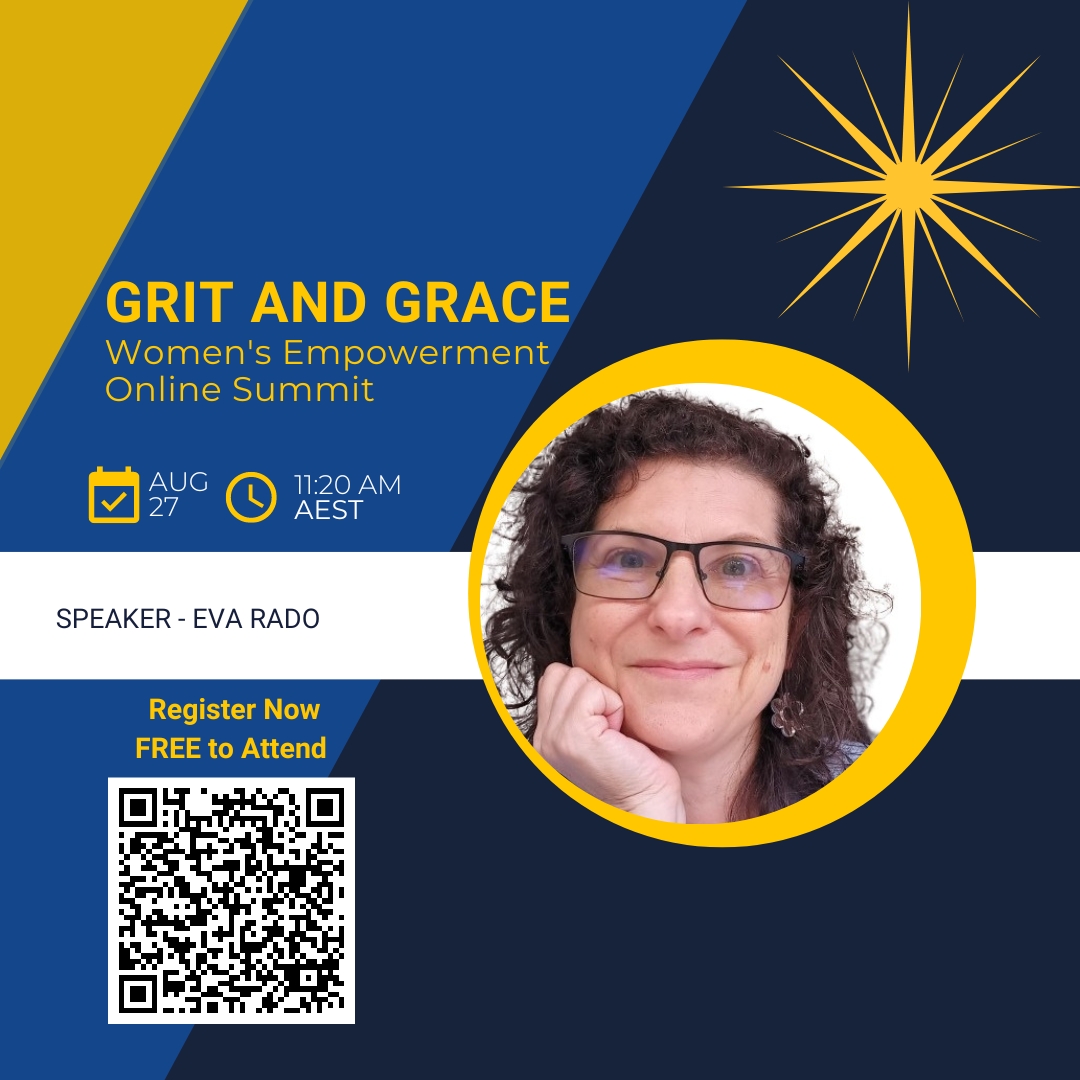Grit and Grace Summit - Eva Rado Grit and Grace media tile with Eva's face