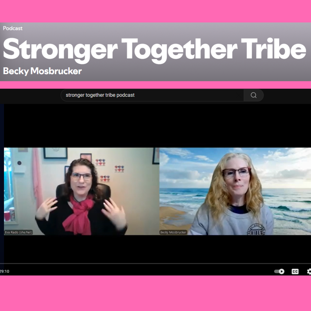 STT Podcast - Eva Rado Screenshot of Eva in conversation with Becky Mosbrucker